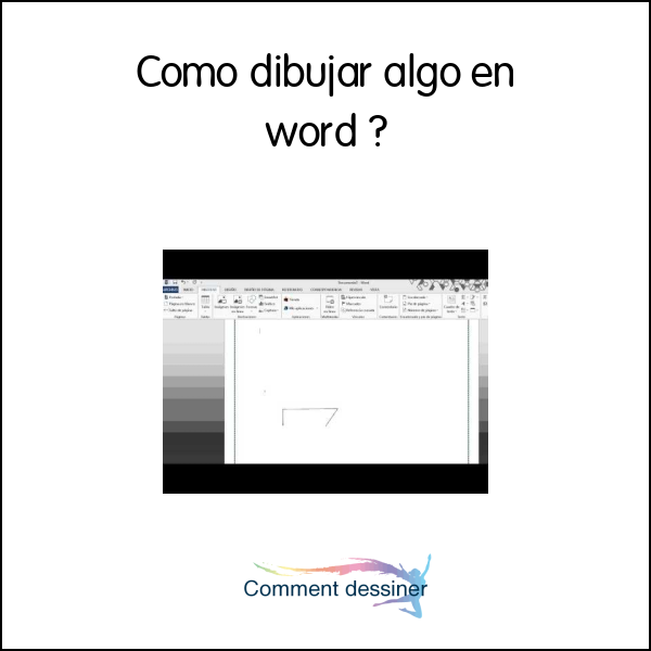 Como dibujar algo en word